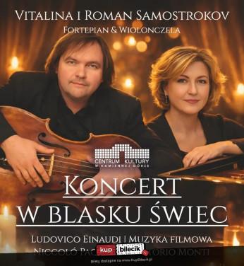 Kamienna Góra Wydarzenie Koncert Koncert w blasku świec - Vitalina i Roman Samostrokov koncert wiolonczeli i fortepianu
